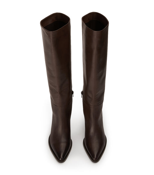 Tony Bianco Peppe Choc Como 7.5cm Mid Calf Støvler Chokolade | GDKUC98237