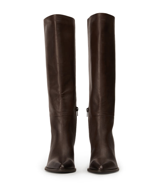 Tony Bianco Peppe Choc Como 7.5cm Mid Calf Støvler Chokolade | GDKUC98237