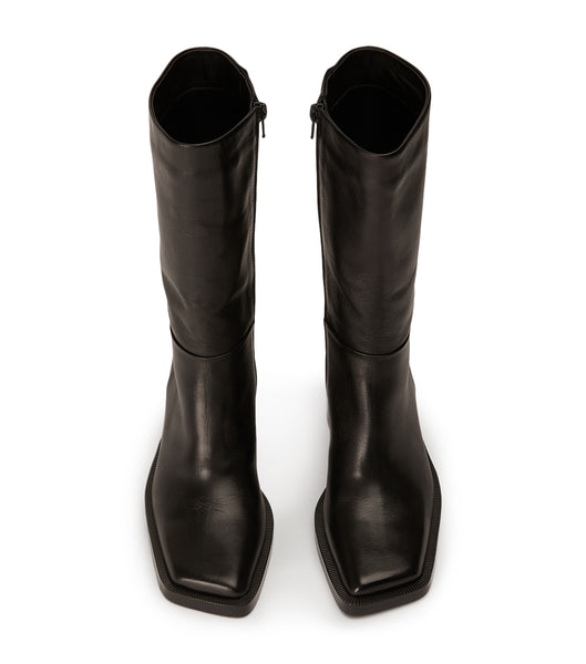 Tony Bianco Prestige Black Como 8cm Mid Calf Støvler Sort | PDKQX26312