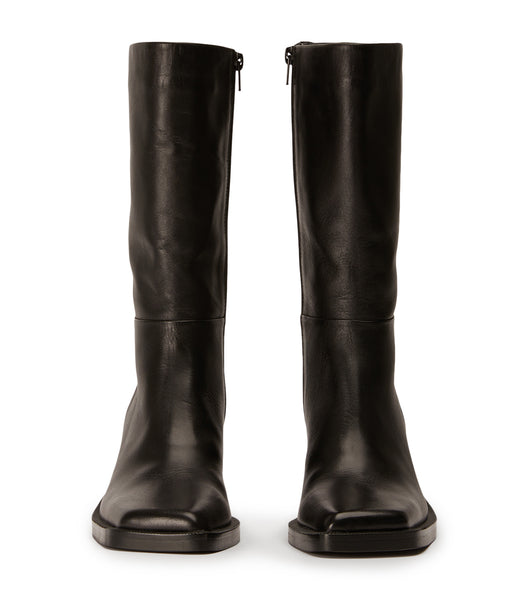 Tony Bianco Prestige Black Como 8cm Mid Calf Støvler Sort | PDKQX26312