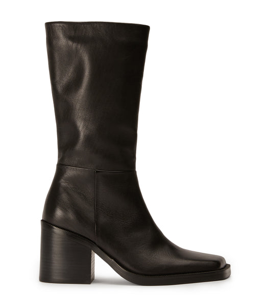 Tony Bianco Prestige Black Como 8cm Mid Calf Støvler Sort | PDKQX26312