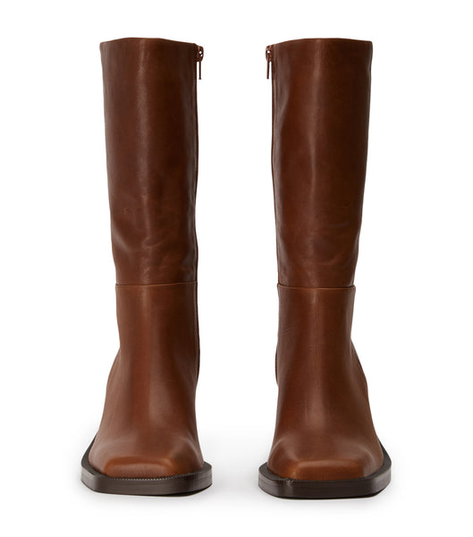 Tony Bianco Prestige Cognac 8cm Mid Calf Støvler Brune | DKXBR52005