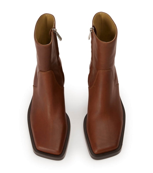 Tony Bianco Prince Cognac 8cm Ankelstøvler Brune | DKZDE48327