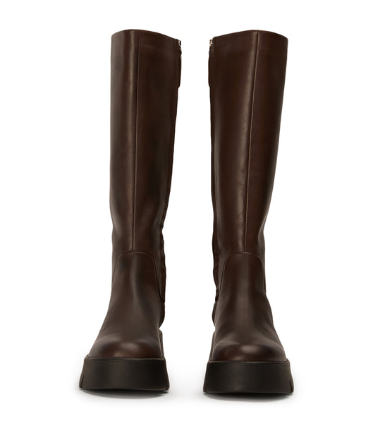 Tony Bianco Rage Choc Como 5.5cm Mid Calf Støvler Chokolade | BDKSD45704