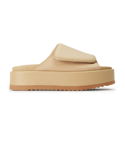 Tony Bianco Roxana Nude Scuba 6cm Badesandaler Beige | EDKVG65612