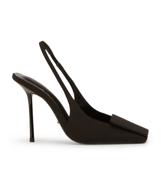 Tony Bianco Rue Black Crepe 10.5cm Event hæle Sort | DKNEJ38665