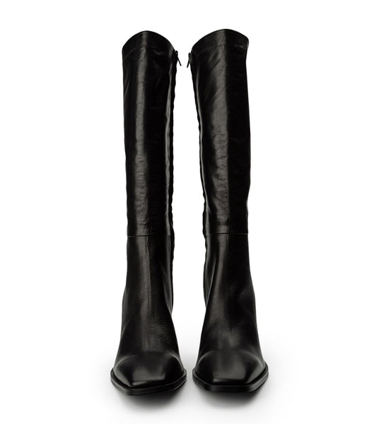 Tony Bianco Rylee Black Venice 8.5cm Mid Calf Støvler Sort | UDKND99340