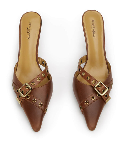 Tony Bianco Savoir Cognac 8cm Court Sko Brune | YDKVQ81087