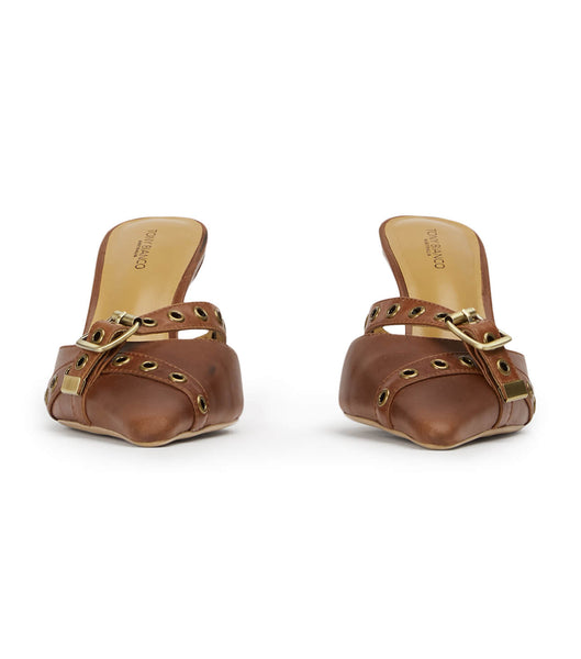 Tony Bianco Savoir Cognac 8cm Court Sko Brune | YDKVQ81087