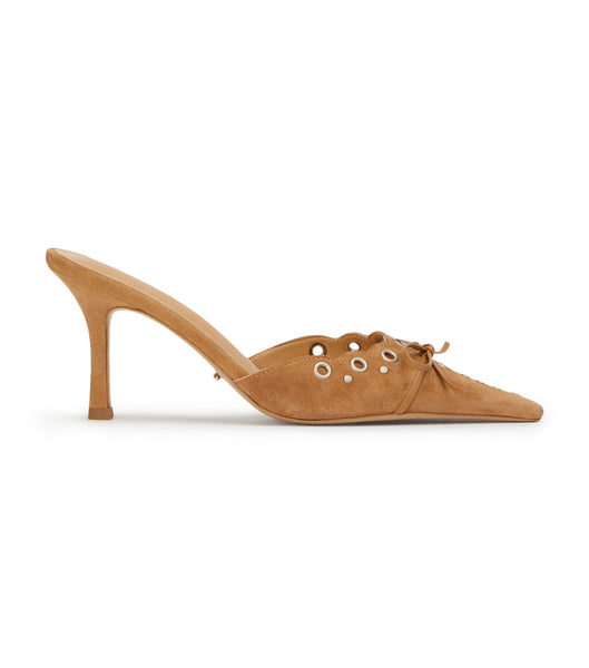 Tony Bianco Shae Butterscotch Ruskind 8cm Event hæle Beige | DKZDE10328