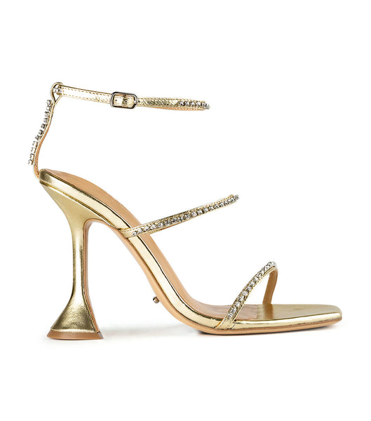 Tony Bianco Shy Gold Nappa Metallic 10.5cm Stilethæle Guld Metal | DKJBT17129