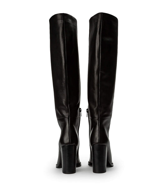 Tony Bianco Skyla Black Como 9cm Mid Calf Støvler Sort | LDKSX61577