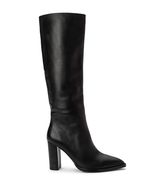 Tony Bianco Skyla Black Como 9cm Mid Calf Støvler Sort | LDKSX61577