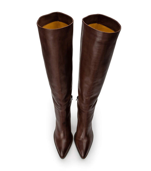 Tony Bianco Skyla Choc Como 9cm Mid Calf Støvler Chokolade | QDKUV51283