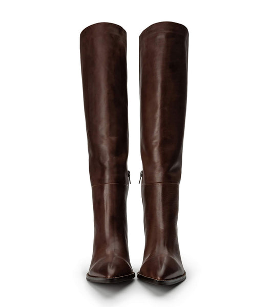 Tony Bianco Skyla Choc Como 9cm Mid Calf Støvler Chokolade | QDKUV51283