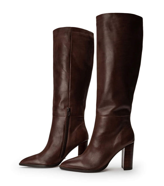 Tony Bianco Skyla Choc Como 9cm Mid Calf Støvler Chokolade | QDKUV51283