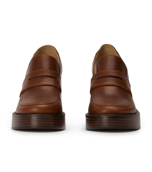 Tony Bianco Taranto Cognac 9cm Loafers Brune | ADKWC45876