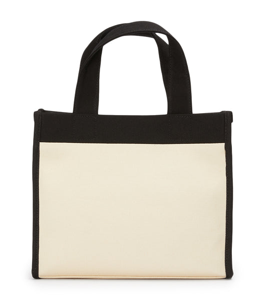 Tony Bianco Teagan Black/Beige Tote Bag Accessories Sort Beige | ADKDF15731