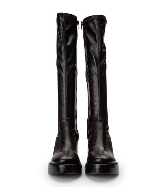 Tony Bianco Tibby Black Venice/Black Venezia 9cm Mid Calf Støvler Sort | DKQAV30275