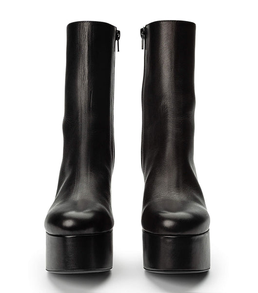 Tony Bianco Tyra Black Como 12cm Støvler med Hæl Sort | DDKVO64133