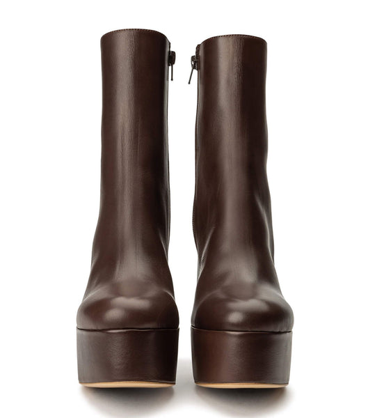 Tony Bianco Tyra Choc Como 12cm Støvler med Hæl Chokolade | XDKGW62280