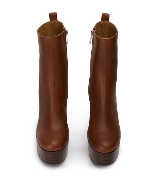 Tony Bianco Tyra Cognac 12cm Ankelstøvler Brune | FDKUI99416