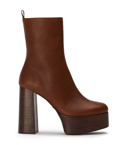 Tony Bianco Tyra Cognac 12cm Platform Støvler Brune | ADKDF55260