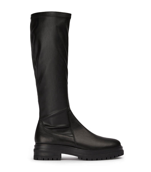 Tony Bianco Waze Black Venice/Black Venezia 4.5cm Mid Calf Støvler Sort | FDKHY79767