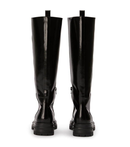 Tony Bianco Welly Black Hi Shine 4.5cm Knæhøje støvler Sort | DKNEJ41340