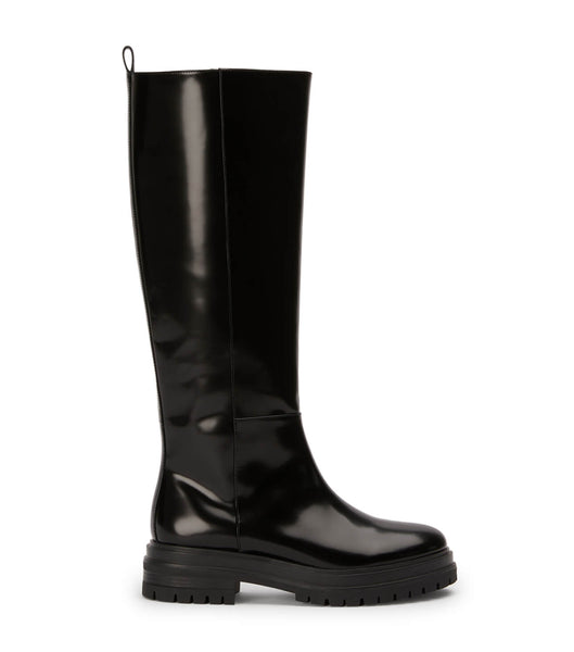 Tony Bianco Welly Black Hi Shine 4.5cm Knæhøje støvler Sort | DKNEJ41340