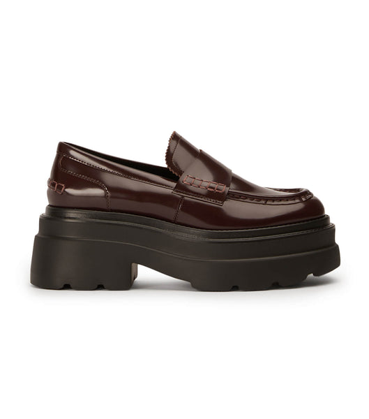 Tony Bianco Zomp Vino Hi Shine 7.5cm Loafers Brune | DKEGJ20296