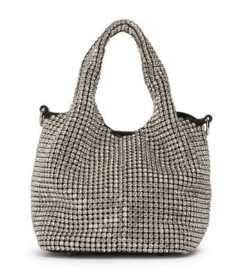 Tony Bianco Angie Clear Crystal Mini Handbags Accessories Sølv | DKJZR67197