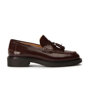 Tony Bianco Colt Vino Hi Shine 4.5cm Loafers Chokolade | DKCIF62657