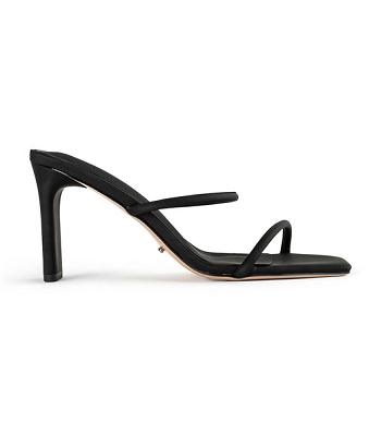 Tony Bianco Concord Black Galaxy 8.5cm Brudehæle Sort | YDKVQ65519