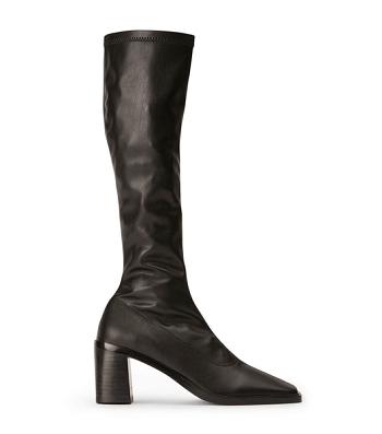 Tony Bianco Damon Black Venezia 7.5cm Mid Calf Støvler Sort | ADKDF30263