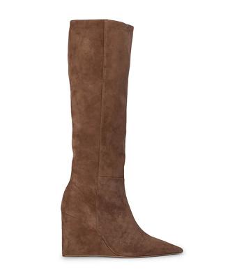 Tony Bianco Drake Saddle Ruskind 9.5cm Mid Calf Støvler Brune | MDKHR48944