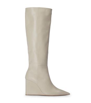 Tony Bianco Drake Vanilla Capretto 9.5cm Mid Calf Støvler Lysegul | DKEGJ31942