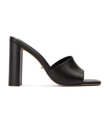 Tony Bianco Farani Black Como 10.5cm Blokhæl Sort | DKJVR82372