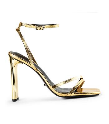 Tony Bianco Fiance Gold Foil 11cm Brudehæle Guld | MDKHR91406