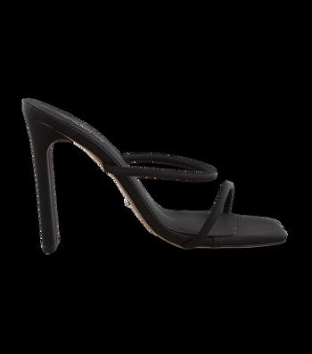 Tony Bianco Florence Black Galaxy 11cm Blokhæl Sort | DKQAV66076