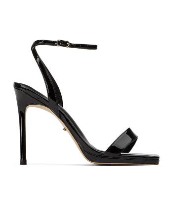 Tony Bianco French Black Lak 11cm Stilethæle Sort | DDKKV52406