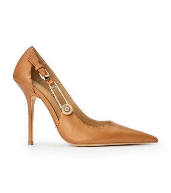 Tony Bianco Glow Tan Como 11cm Court Sko Brune | LDKTR92058