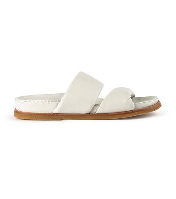 Tony Bianco Henry Dove Nappa 3.5cm Flade Sandaler Hvide | ADKDF82379