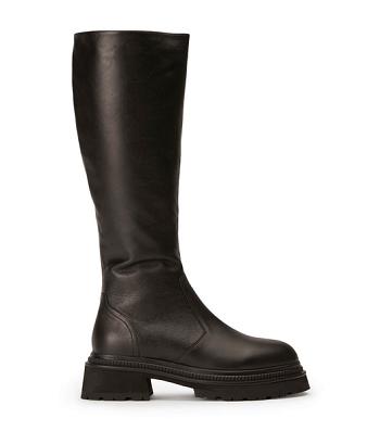 Tony Bianco Hitch Black Venice 5.5cm Mid Calf Støvler Sort | LDKTR84228