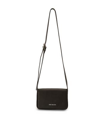 Tony Bianco Janey Black Læder Shoulder Bag Accessories Sort | EDKHC69498