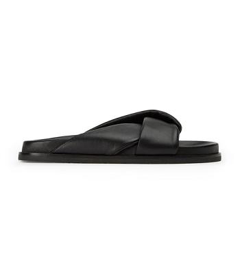 Tony Bianco Lora Black Nappa 1.5cm Sandaler Sort | DKDYB32842