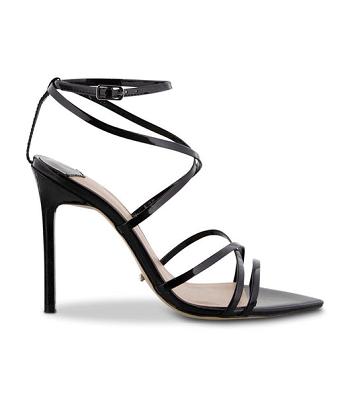 Tony Bianco Marcy Black Lak 10.5cm Event hæle Sort | DDKVO41876