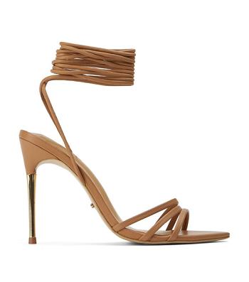 Tony Bianco Mavis Caramel Venice 10.5cm Strappy hæle Beige | ADKWC94998