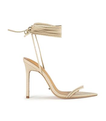 Tony Bianco Millie Vanilla Snake 10.5cm Stilethæle Lysegul | DKDYB39931