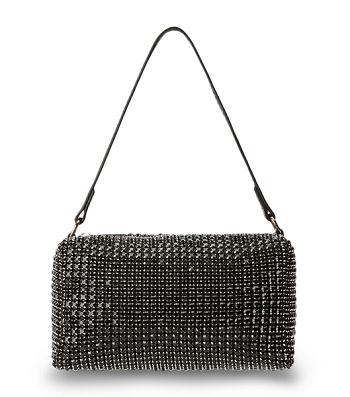 Tony Bianco Moma Black Crystal Mini Handbags Accessories Sort | DKJBT29968